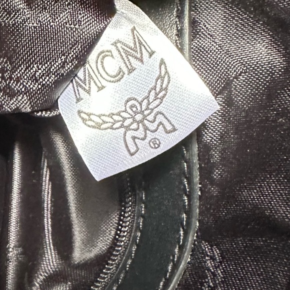 MCM Authentic Visetos Gold Studded Stark Backpack - Picture 12 of 17